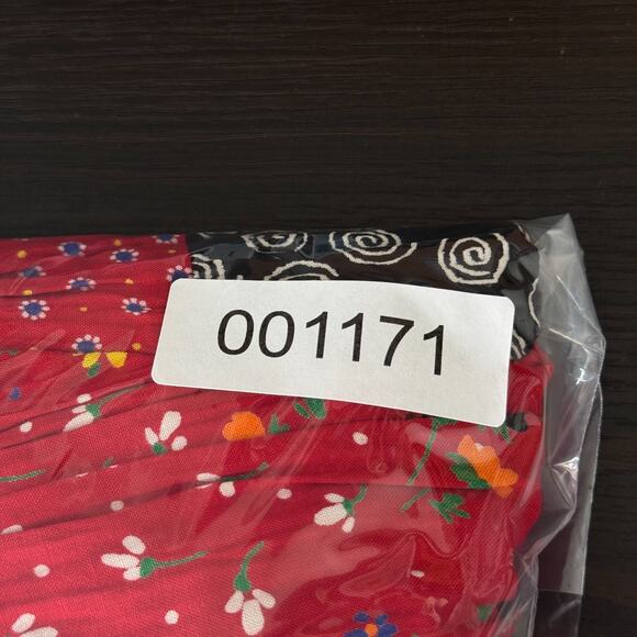 Vintage Lucia Lukken Skirt Womens Mix Floral Spotted Tiered Boho Maxi Flowy 90s - Picture 12 of 12